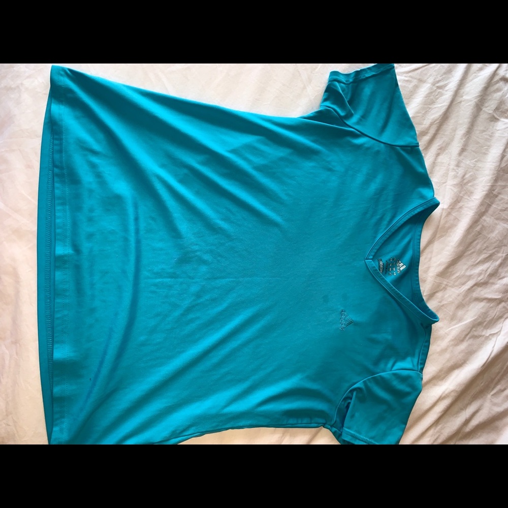 Blue Adidas Workout shirt